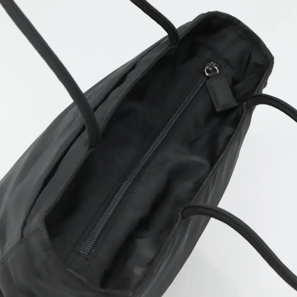PRADA Tote Bag Nylon Black Silver - Picture 6 of 9